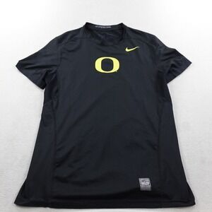 Oregon Ducks Shirt Mens Medium Black Nike Pro Combat Hypercool Fitted Gym